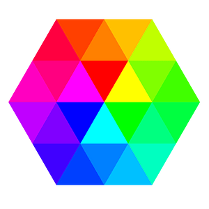 24 Color Hexagon