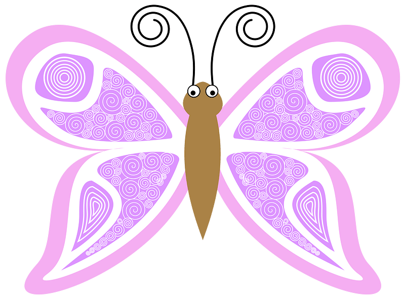 Cartoon Butterfly Kp8