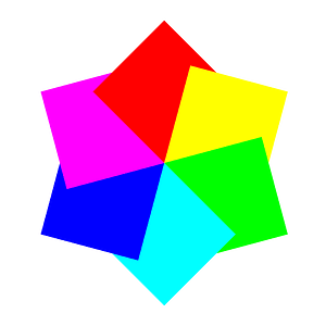6 Squares Hexagram