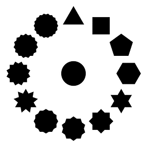 Polygons Stars and the Circle