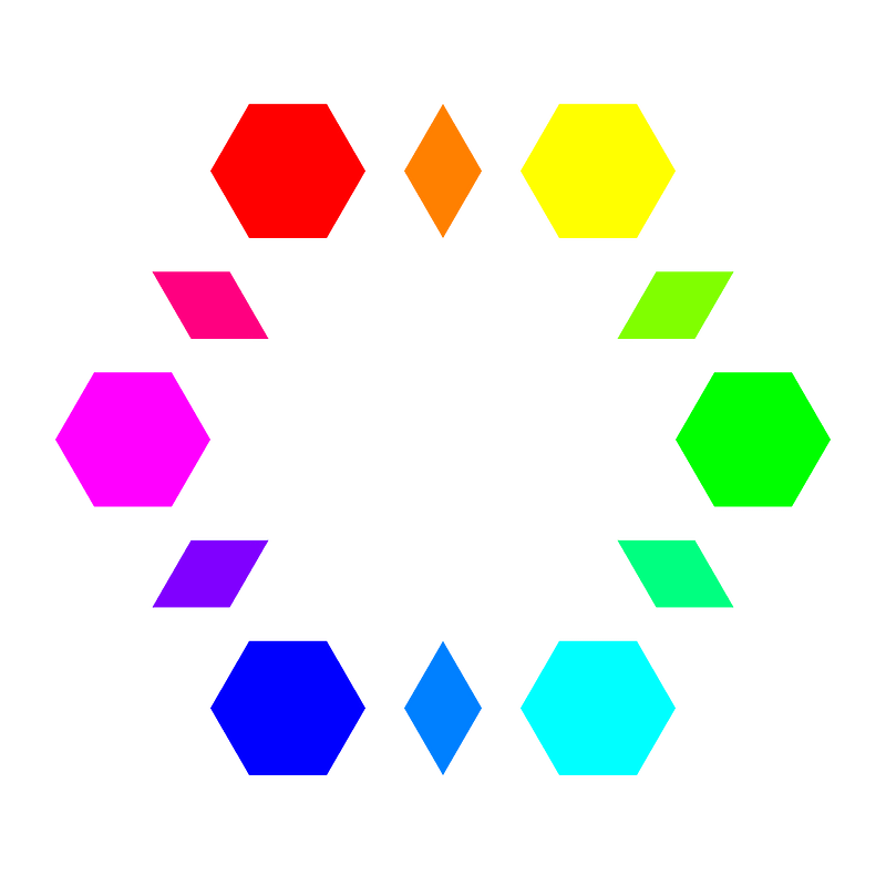 6 Hexagons 6 Diamonds