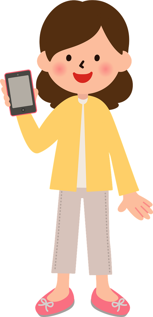Woman is Holding Her Smartphone