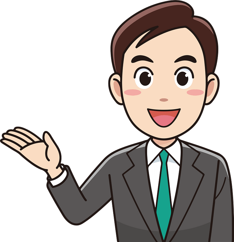 (Dave) Businessman Acting as a Guide