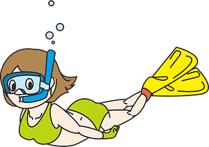 Snorkeling girl