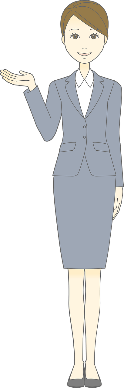 (Julie) Businesswoman Acting as a Guide