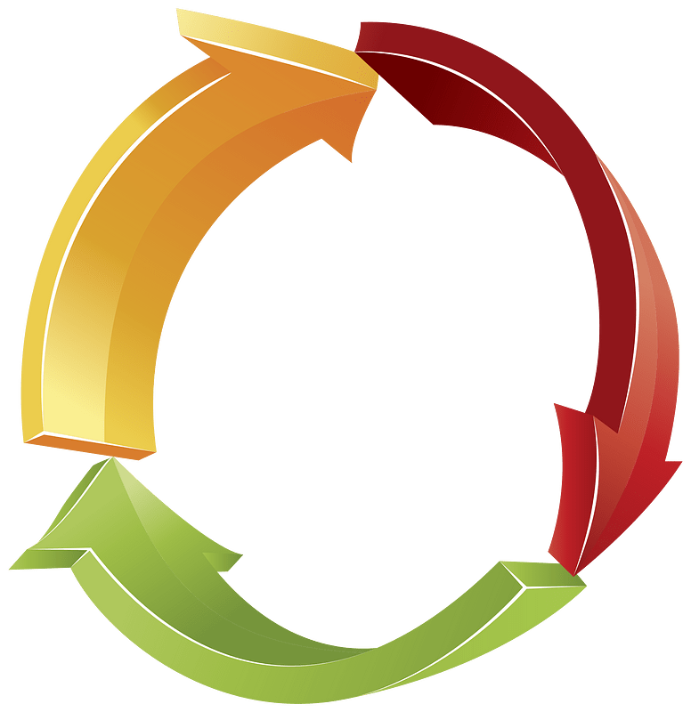 3D Circular Arrows