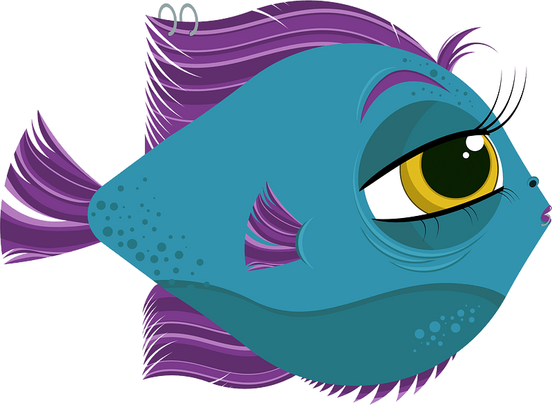 Cartoon ocean fish
