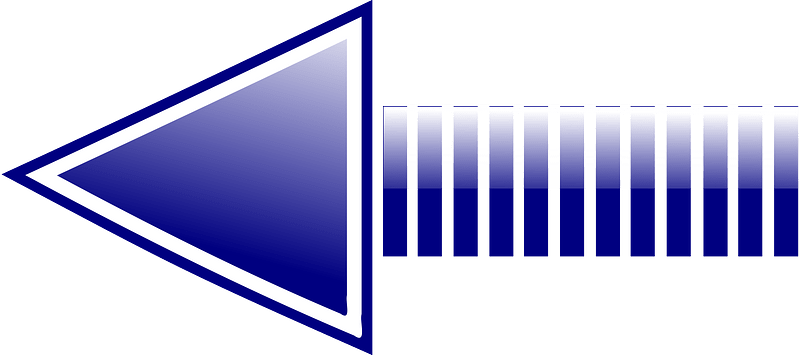 Blue arrow