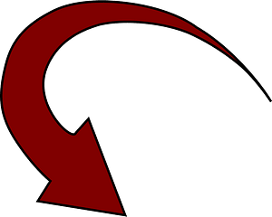 Brown round arrow