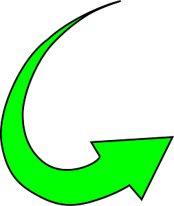 Green round arrow