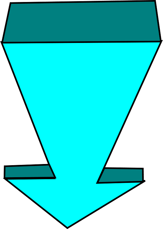 Light blue arrow