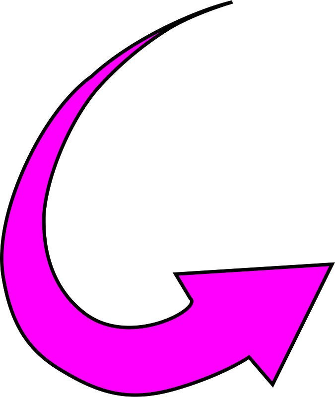 Pink round arrow