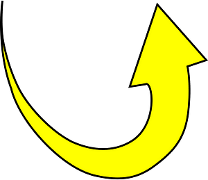 Yellow round arrow