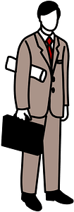 Man with briefcase