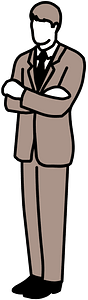 Standing man with arms crossed
