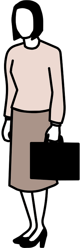 Woman with briefcase