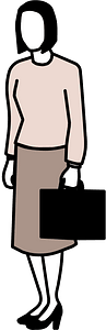 Woman with briefcase