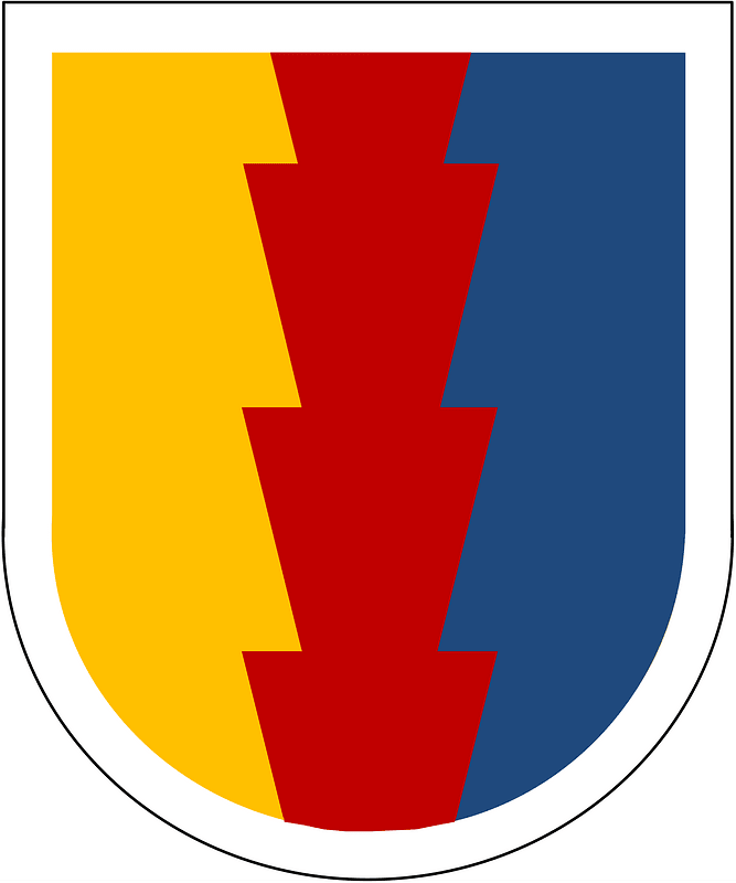 Former 104th Infantry Detachment Beret Flash-1st Version