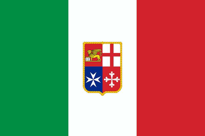 Printable Civil Ensign of Italy