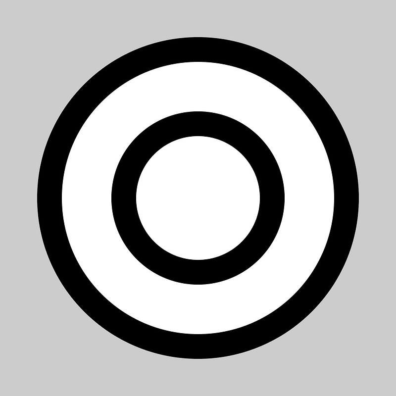 Circular map symbol