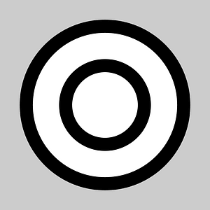 Circular map symbol