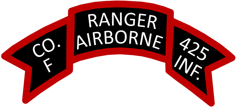 US Army Ranger Scroll-Co F-425th Infantry