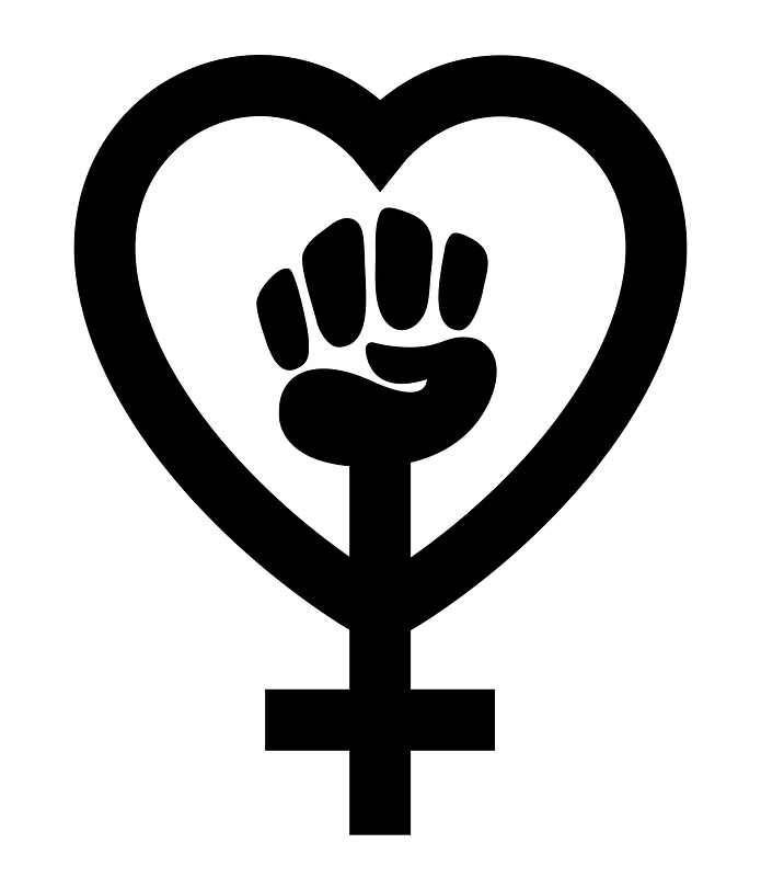 Black Feminism Symbol-with-heart