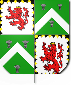 Blazon of Cornewall Baronets of Moccas Court (1764)