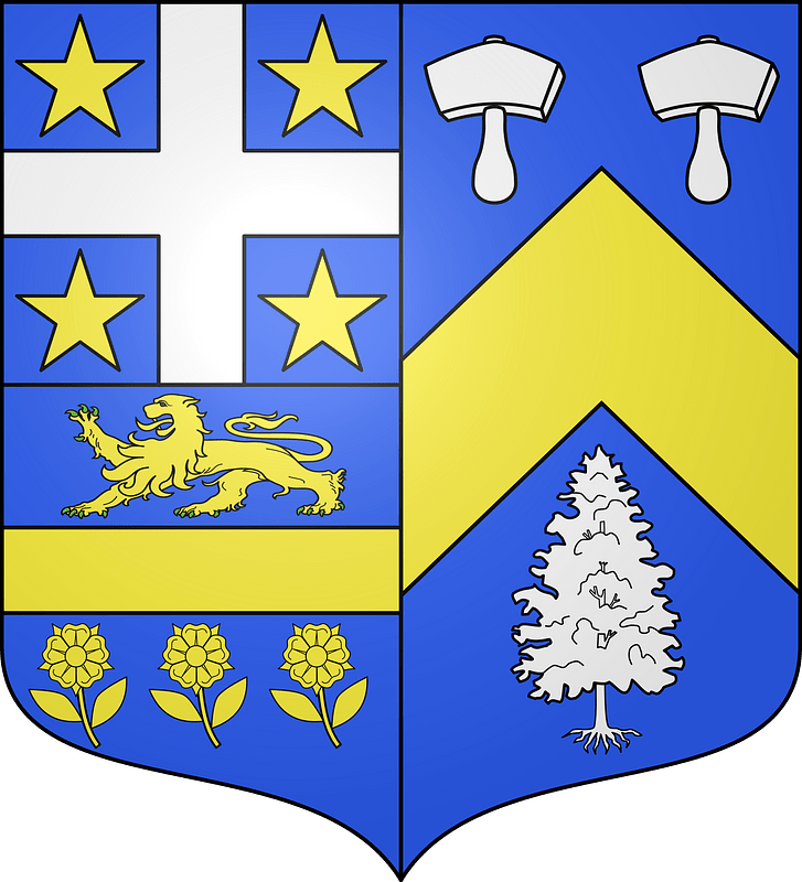 Blason ville fr Bussières (Loire)