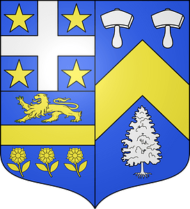 Blason ville fr Bussières (Loire)
