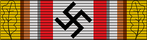 Golden Nazi Party Badge ribbon