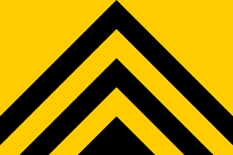 Flag of Hainaut under Baldwin V (3-2 format)