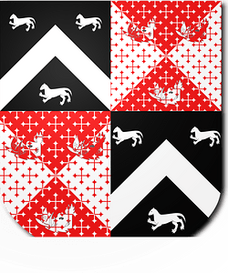 Blazon of Cradock-Hartopp Baronets of Freathby and Four Oak Hall (1796)