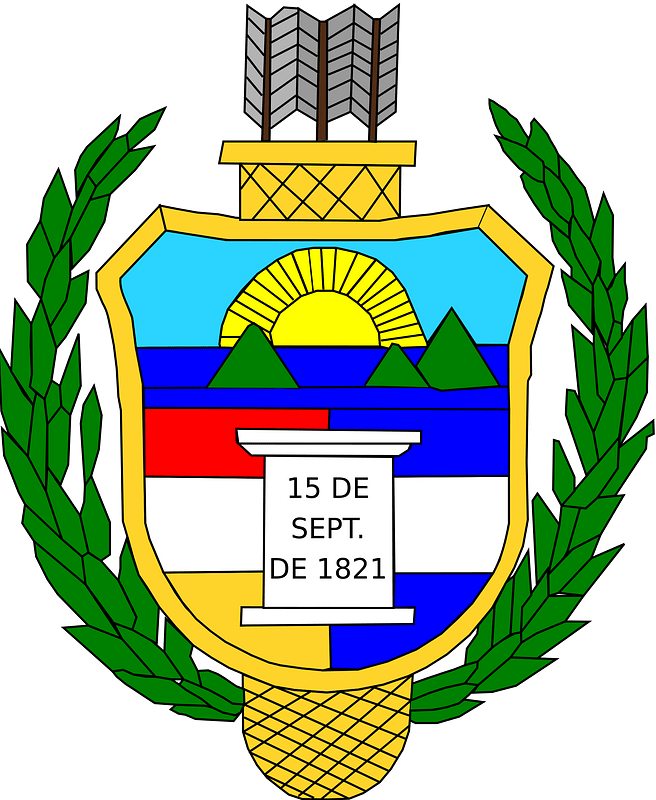 Coat of arms of guatemala (1851-1858)