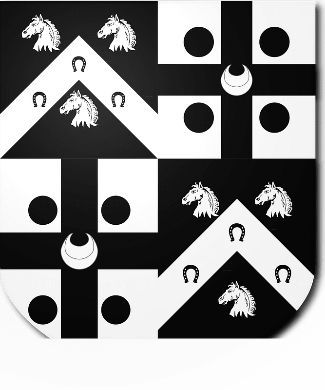 Blazon of East Baronets of Hall Place (1766)