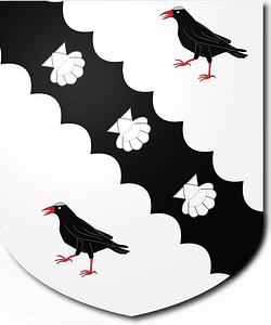 Blazon of Rowley Baronets of Tendring Hall (1786)