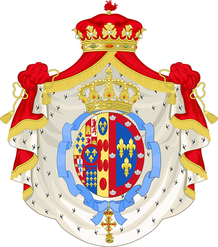 Coat of arms of Princess Ines, Duchess of Syracuse, Grandee of Spain (b. 1940)