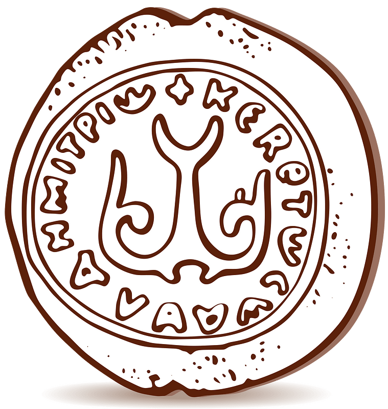 Seal of Iziaslav I of Kiev 1052–1054 (obverse)
