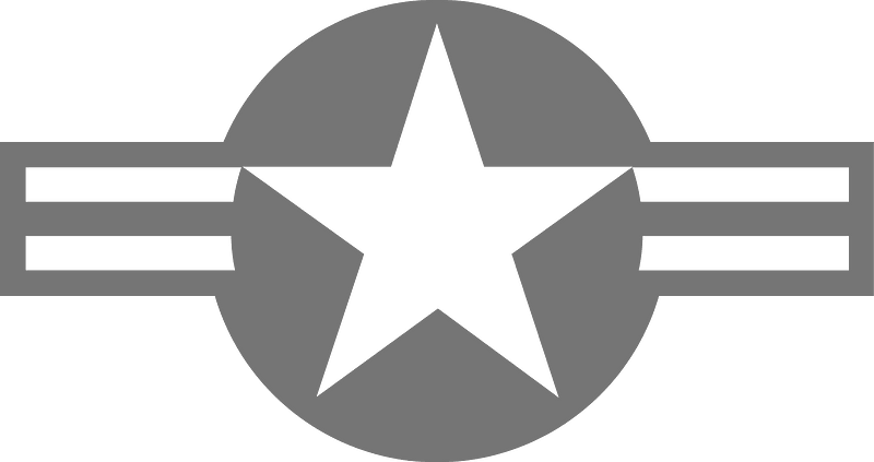Roundel of the USAF (low vis)