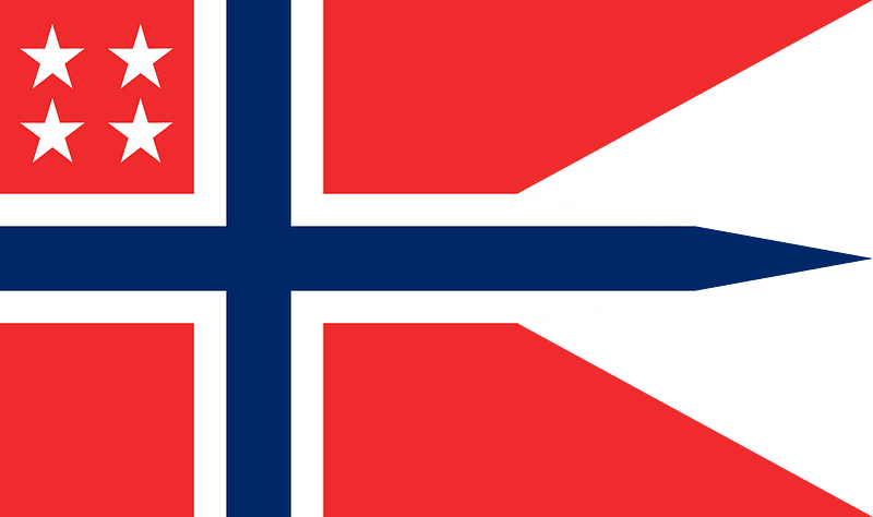 Rank Flag of an Admiral of the Royal Norwegian Navy
