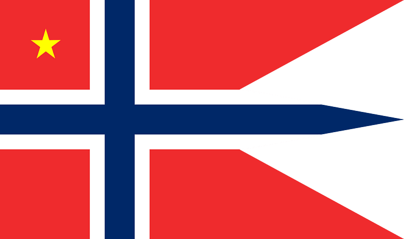 Norwegian Brigadier rank flag