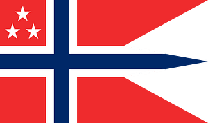 Rank Flag of a Vice Admiral of the Royal Norwegian Navy