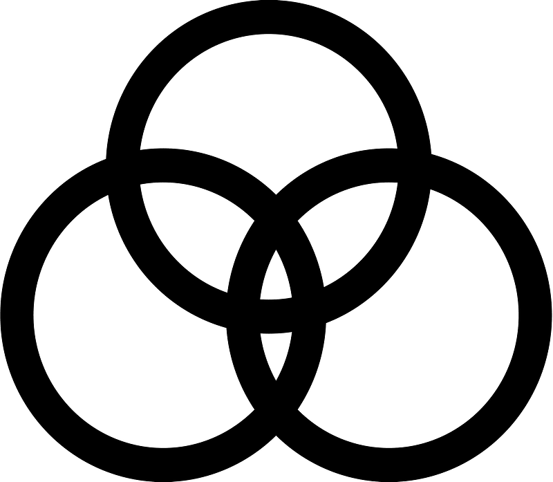 Zoso John Bonham sigil three intersecting circles