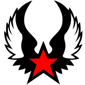 Estrella roja alada
