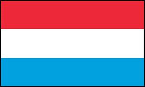 Flag of Luxembourg with border