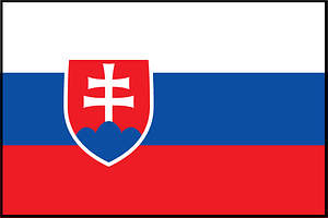 Flag of Slovakia with border