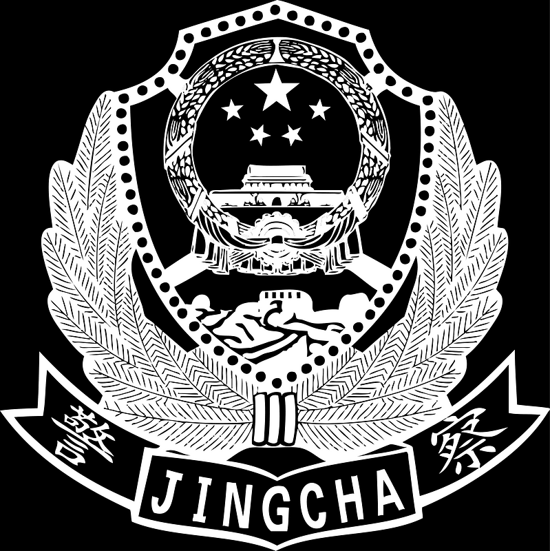 Chinese police cap badget,99