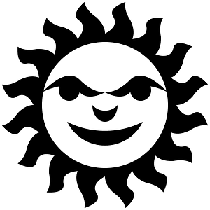 Sun with face