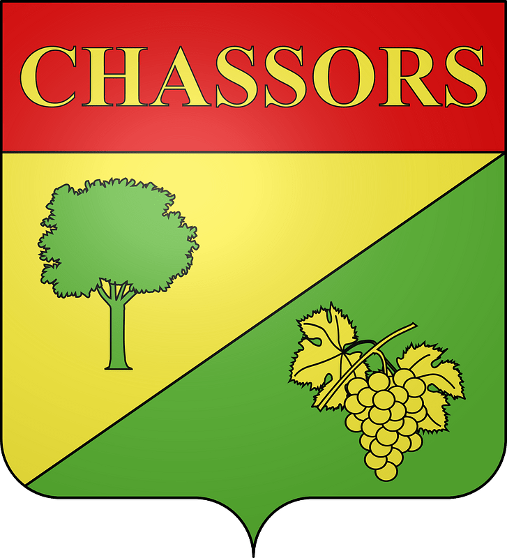 Blason de la ville de Chassors (Charente)