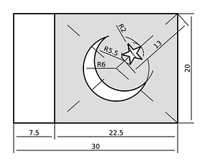 Flag of Pakistan (Construction sheet)